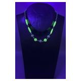 Vintage Beaded Necklace - Glows
