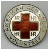 WWII Sterling  American Red Cross Volunteer Pin
