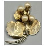Sterling Silver Estate Brooch