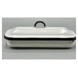 Vintage Enamelware Surgical Medical Container