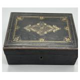 c.1880s German Wood Document Box