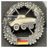 German Bundeswehr Armored Troops Badge 4 Prong