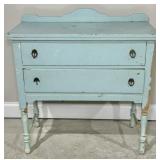 Vintage Painted Two Drawer Dresser