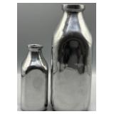 Polished Aluminum Carnival Milk Bottles