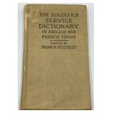 Pre-WW1 U.S. Soldier Service Dictionary - SEE DESC