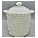 1930-1940s Anchor Hocking Milk Glass Cookie Jar