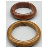 Vintage Phenolic Bakelite Type Bangle Bracelets
