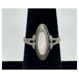 Sterling Silver Mother of Pearl Ring