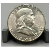 1952-D Franklin Silver Half Dollar - 90% Silver