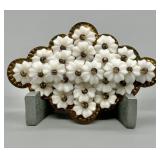 Miriam Haskell Unsigned Flower Brooch