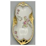 Vintage IPF Bavarian German Oval Floral Dish