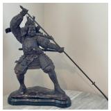 Bronze Samurai Warrior Sculpture - SEE DESC