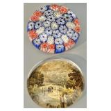 Art Glass Paperweights - Millefori & Scenic