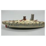 Vintage Wind-Up Wolverine Tin Battleship - Works
