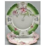 (2) Antique Porcelain Plates