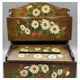 Vintage Wood Handpainted Letter Holder