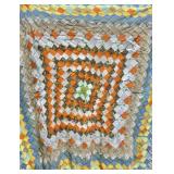 Vintage Patchwork Hand Stitched Quilt Topper