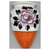 1950s Japanese Floral Wall Pocket