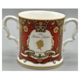 Queen Elizabeth II Golden Jubilee Two Handled Mug