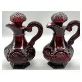 VTG Cape Cod Ruby Red Cruet & Stopper by Avon