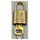 Brass Louis Vuitton Padlock & Key #320