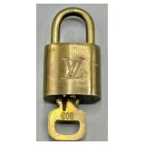 Brass Louis Vuitton Padlock & Key #303