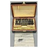 Personal Stamping Kit w/Wood Case & Holder