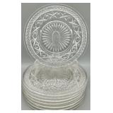 (8) Vintage Imperial Glass Cape Cod Salad Plates