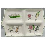 Mid-Century Figural Veggie Platter