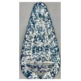 Blue & White Spongeware Glazed Ceramic Wall Font