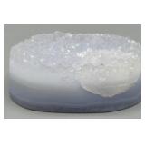 Druzy Blue Lace Agate Polished Chalcedony Back
