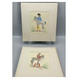 Harrison Begay Navajo Silkscreen Prints