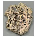 Teal Stone Crystal Slab Slice