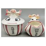 Vintage Lipper & Man Japan Cow Sugar & Cream Set