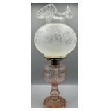 Victorian Gone With The Wind Style Oil Lamp