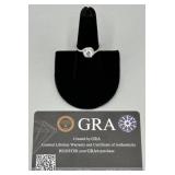 Moissanite GRA Certified 1.0 CT Round Ring