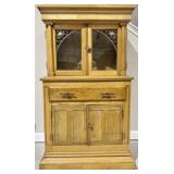 Custom Made Oak Cabinet - SEE DESC