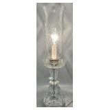 Cut Crystal & Etched Glass Table Lamp