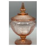 1930s Anchor Hocking Princess Pattern Candy Dish