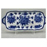 Vintage Flow Blue Sandwich Tray
