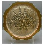 MCM Jeanette Glass Iris & Herringbone Platter