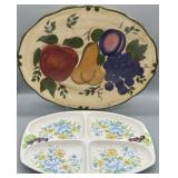 (2) Vintage Serving Platters
