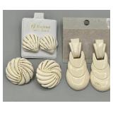 Vintage Earrings w/14k Gold Posts