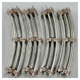 (16) Lionel 027 Curved Track Brown Ties