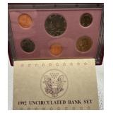 1992 Uncirculated Bank Set