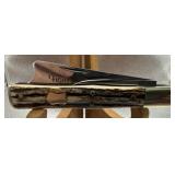 Fightï¿½n rooster razor Barlow stag pocket knife