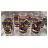 Lot of 6 Popeye thru the years glasses