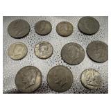 (11) Assorted Dollar & Half Dollar Coins