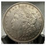 (4) Morgan Silver Dollars - ALL 1921!