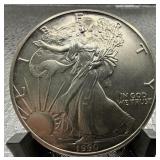 (4) Liberty Silver Dollar Coins